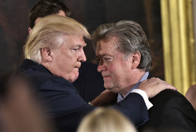 Donald Trump and Steve Bannon