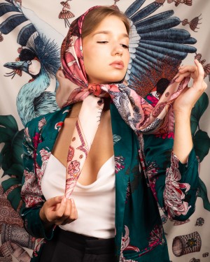 Ilona Tambor Launches New Range of Printed Art Silk Scarves