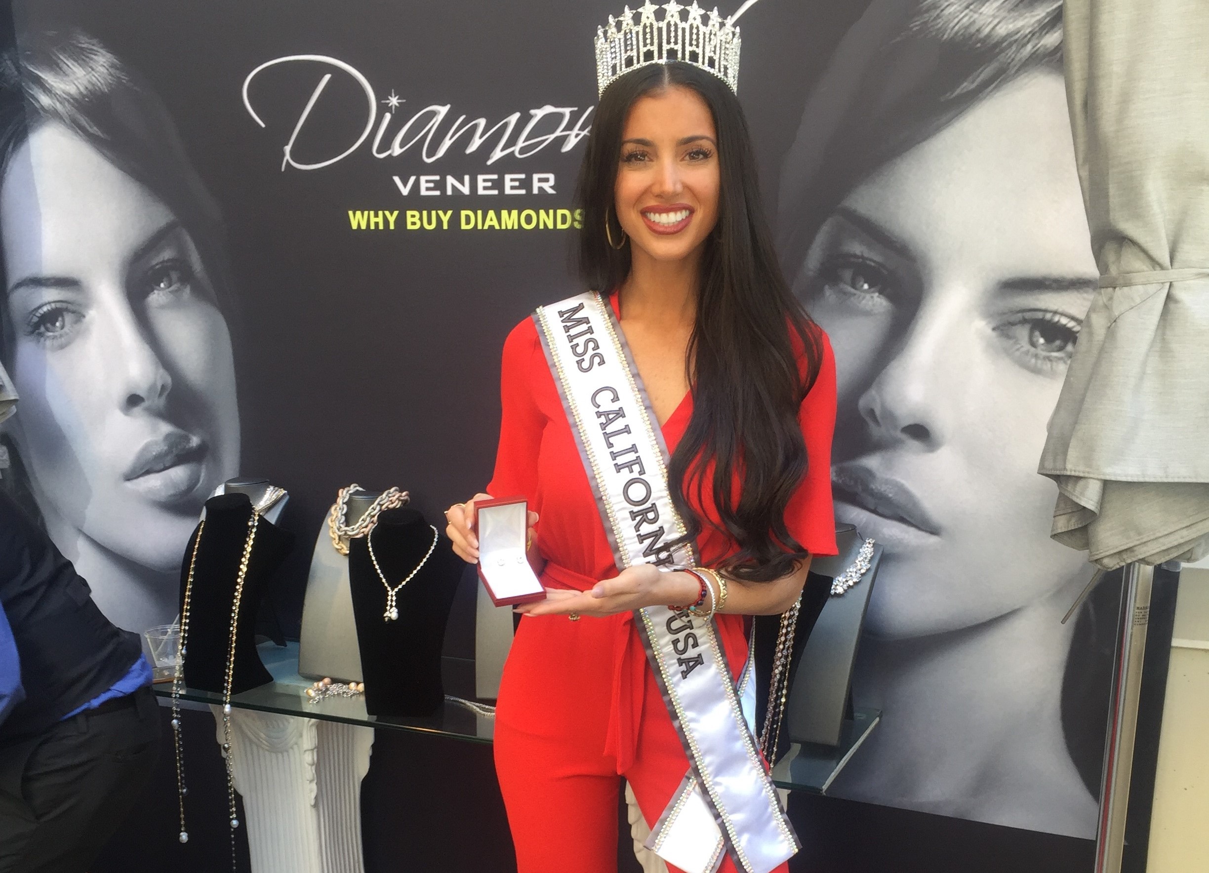 Ms California for Diamond Veneer Travel Jewelry