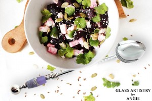 Handcrafted Beaded Salad Set