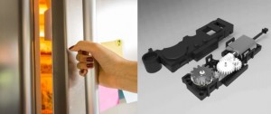 refrigerator door motor