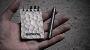 NANOBOOK: World's Smallest Titanium Notepad with Stone Paper