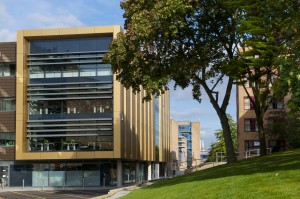Learning Center exterior from Library