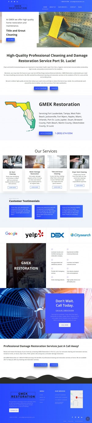 GMEK Restoration Cleaning Administrations Launches New WebSite for Definite Assistance Data