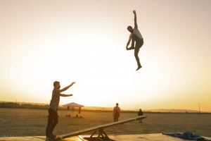 Teeterboard in the desert