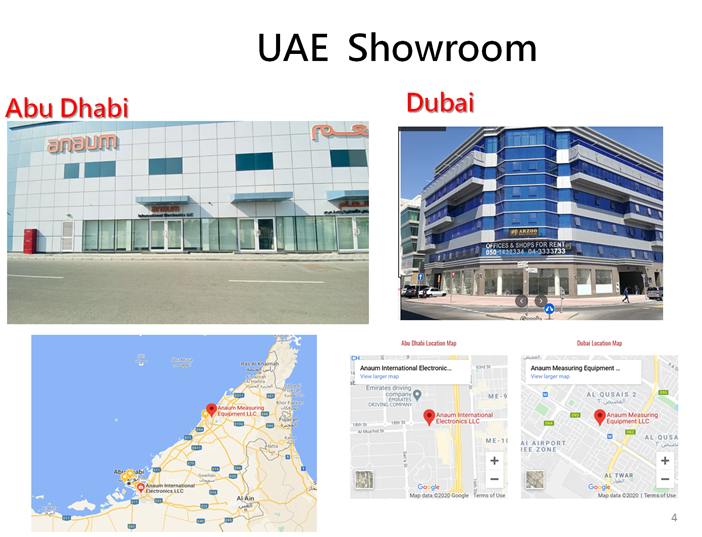 Showroom UAE Dubai and Abu Dhabi