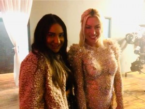 Monica Pinto Hypmosis on set