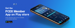 Download the PCEX Member app from Google Play Store