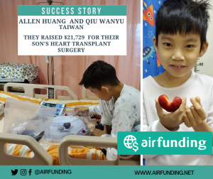 SUCCESS STORY raised 21 729 for their son s heart transplant surgery