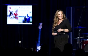 Professional Speaker Shari Fitzpatrick takes the stage to inspire audiences 