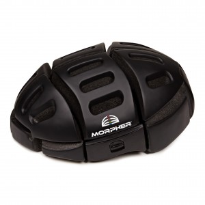 Morpher matt black flatfold helmet www.morpherhelmet.com
