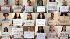 Prayer messages from people around the world