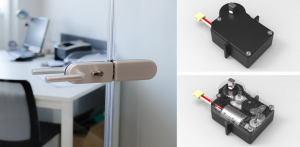 DC motor door lock