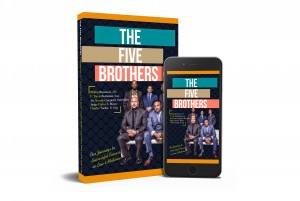 The Five Brothers Paperback and iPhone Book Cover Graphic