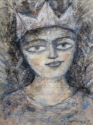 Ganesh Pyne Boy with Crown 1988