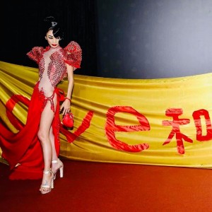 International Hollywood actress Bai Ling were among the entertainers on the red carpet at Taiwan Golden Horse Awards 