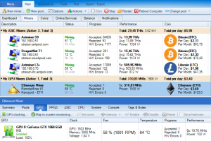 Monitor mining operations