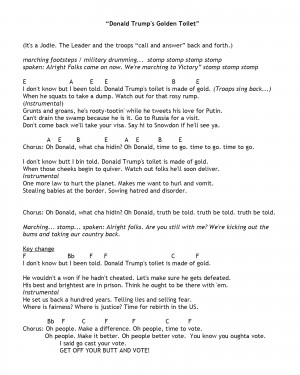 The notorious lyrics to Donald Trump