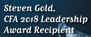 Steven Gold, Recipient of CFA 2018 Leadership Award