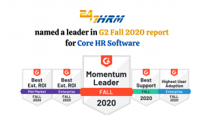 named a leader in G2 Fall 2020 report for HR Software