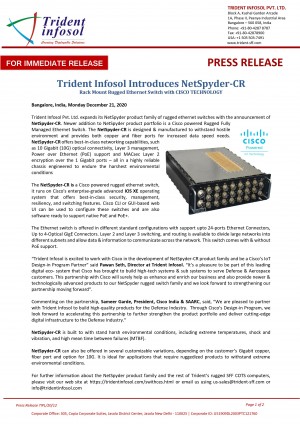 Netspyder CR Press Release
