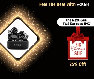 Klef TWS Earbuds IPX7 Bluetooth 5.0 (Matt Black)