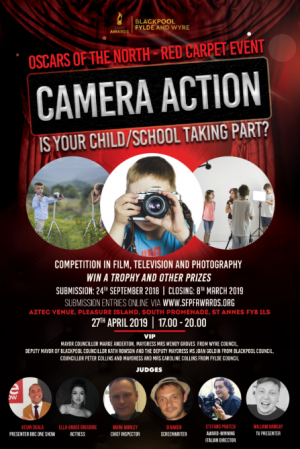 Schools Film and Photography Festival Awards announces the opening of submission for children aged 10 – 17 years living in Blackpool, Fylde and Wyre