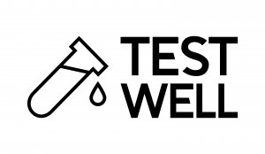 black logo white background