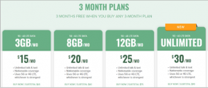 BOGO: 3 months of free service, starting at $15/m