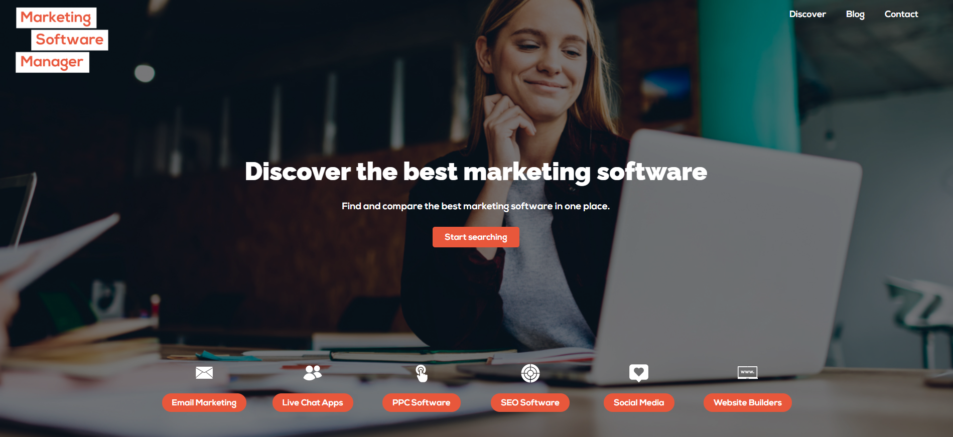 Marketing Software Manager homepage