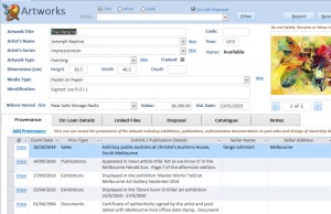 artwork database information