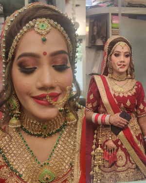 Gold Tone Bridal Makeup Look