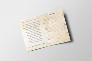 Sample Funeral Program Inner View