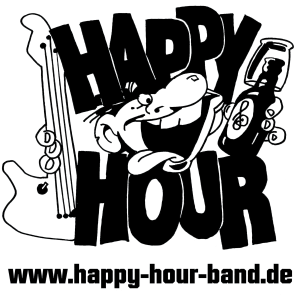 HAPPY HOUR LOGO SCHWARZ webadresse freigestellt