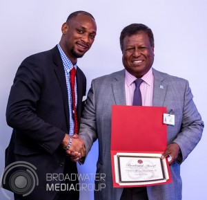 Minister of Health of Palau received on the behalf of the President of Palau the 