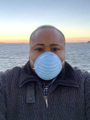 Earvin Eugene on a boat ride