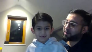 Speed Saim with his Dad