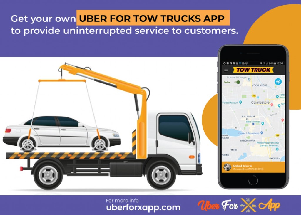 On Demand Towing App Development like uber OnDemand Roadside