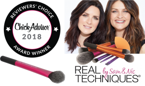 Real Techniques® receives ChickAdvisor Reviewers’ Choice Award for #1 in Makeup Brushes in 2018