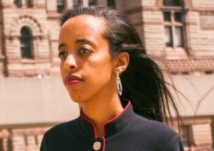 Saron Gebresellassi at Toronto City Hall