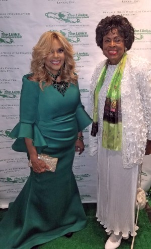 Claudette Robinson with Congresswoman Diane Watson