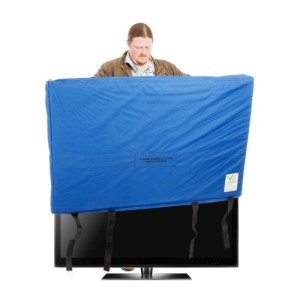 An example of the padded tv covers we use to protect your televisions 