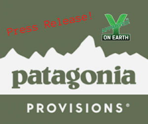 Patagonia Provisions Y on Earth Approved Affiliate Partnership Press Release