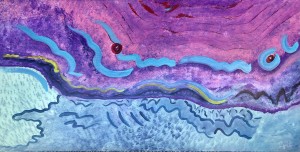 Sea demon. 24” x 48” acrylic on canvas