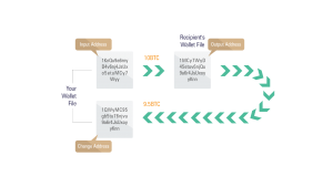 [Illustration:] How to spend digital currency stored in a paper wallet (from Crypto Clear: Bitcoin & Cryptocurrency Made Simple)
