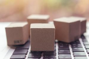 paper cartons with shopping cart logo laptop keyboard 9635 3815