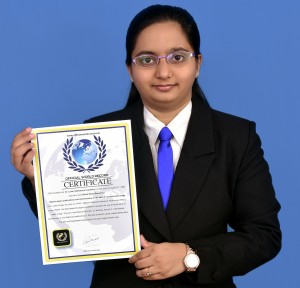 Highest paper publications in the field of concrete tech by a young woman. Official World Record!