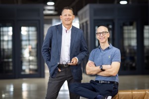 Pictured from left to right, Dougan Clarke and David Schutte