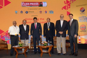  Image 2  From Left To Right  1.R N Bhaskar, Consulting Editor  2.Anoop Kumar Agrawal, MD, IPRCL  3.Anoop Kumar Sharma, CMD, SCI  4.Sanjay Gupta, SVP (Shipping), Petronet LNG Limited  5.Anil Devli, CEO, Indian National Shipowners