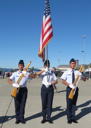 Cadet Color Guard at Livermore Airport Open House